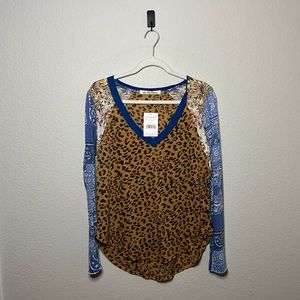 New multi-print long sleeve top